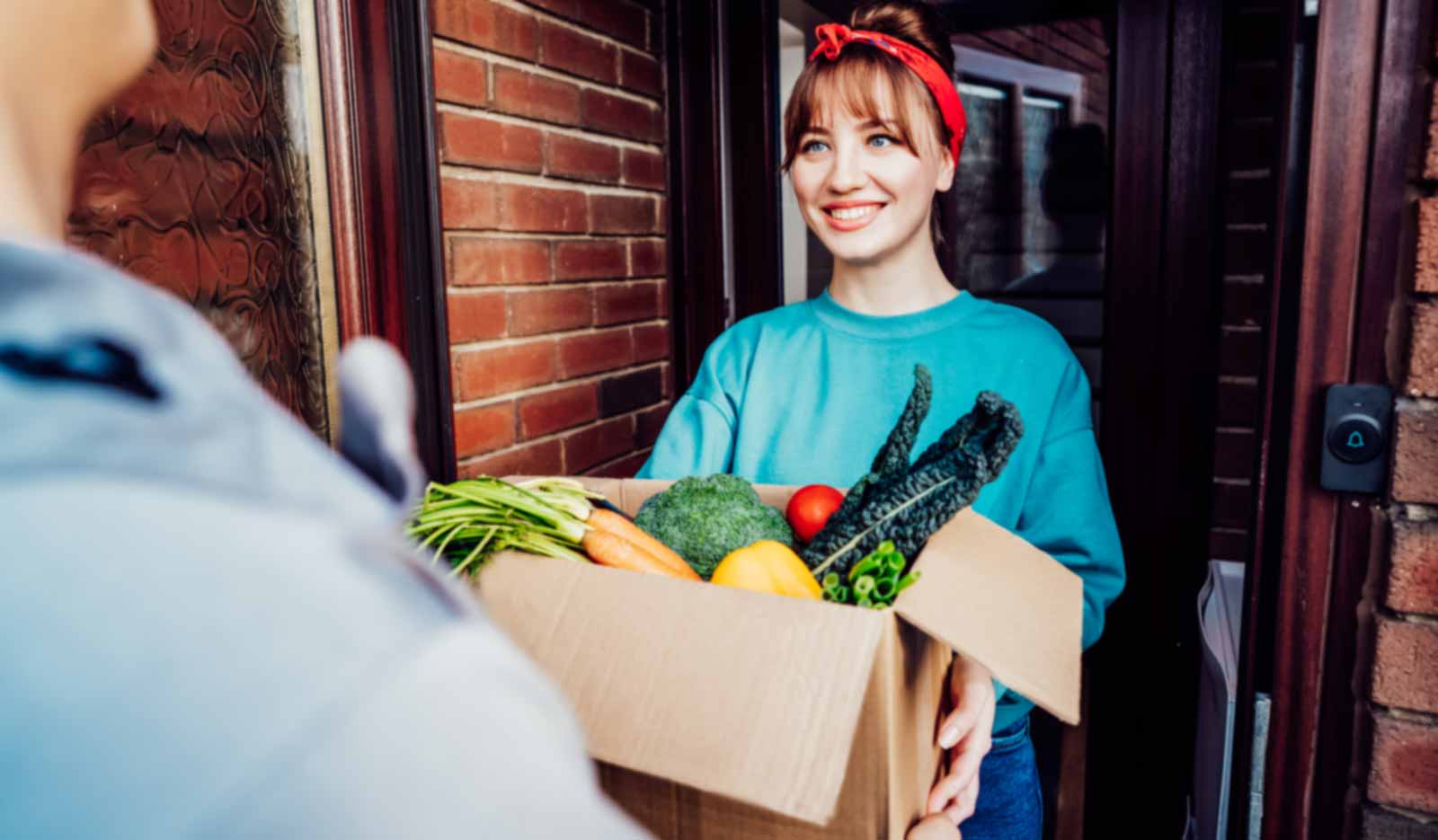 Community food delivery during a flood