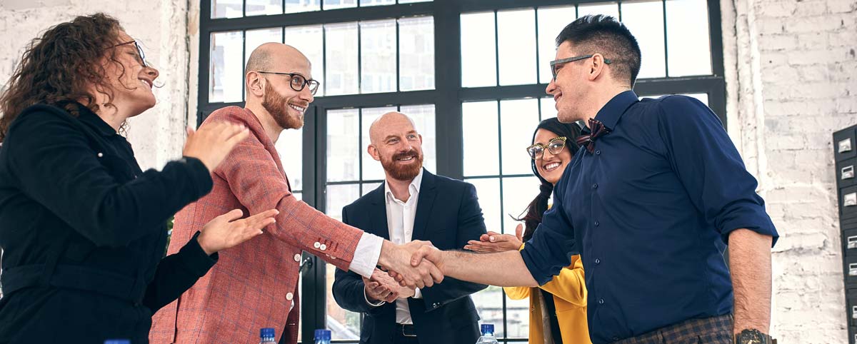 business partners in an office